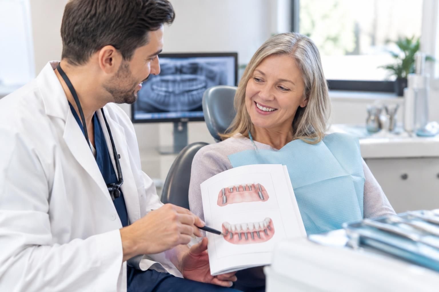 Illustrative editorial image for 3 on 6 Dental Implants Cost: What to Expect in the U.S.
